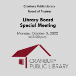 Library Special Board Meeting